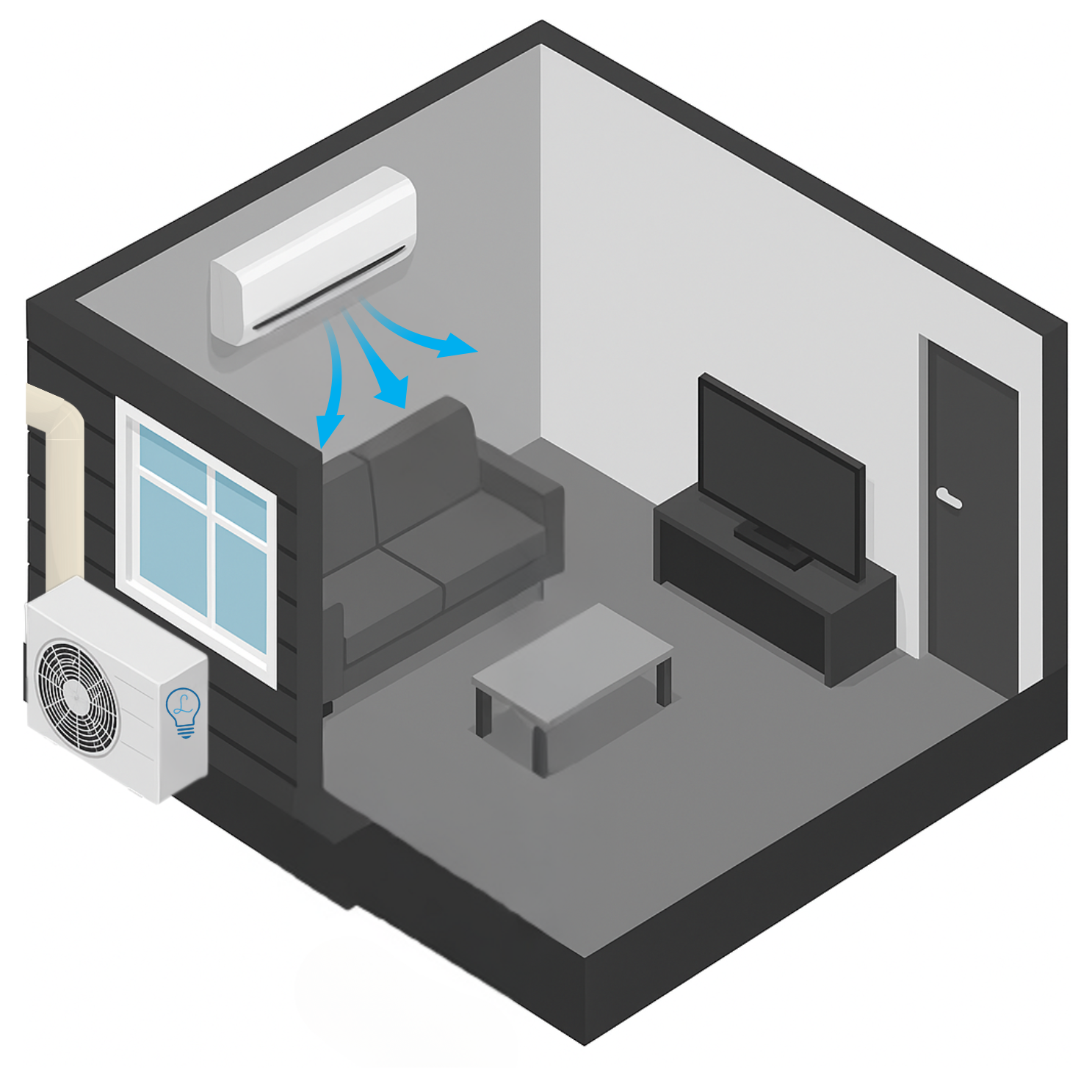 Split System Diagram Mounted